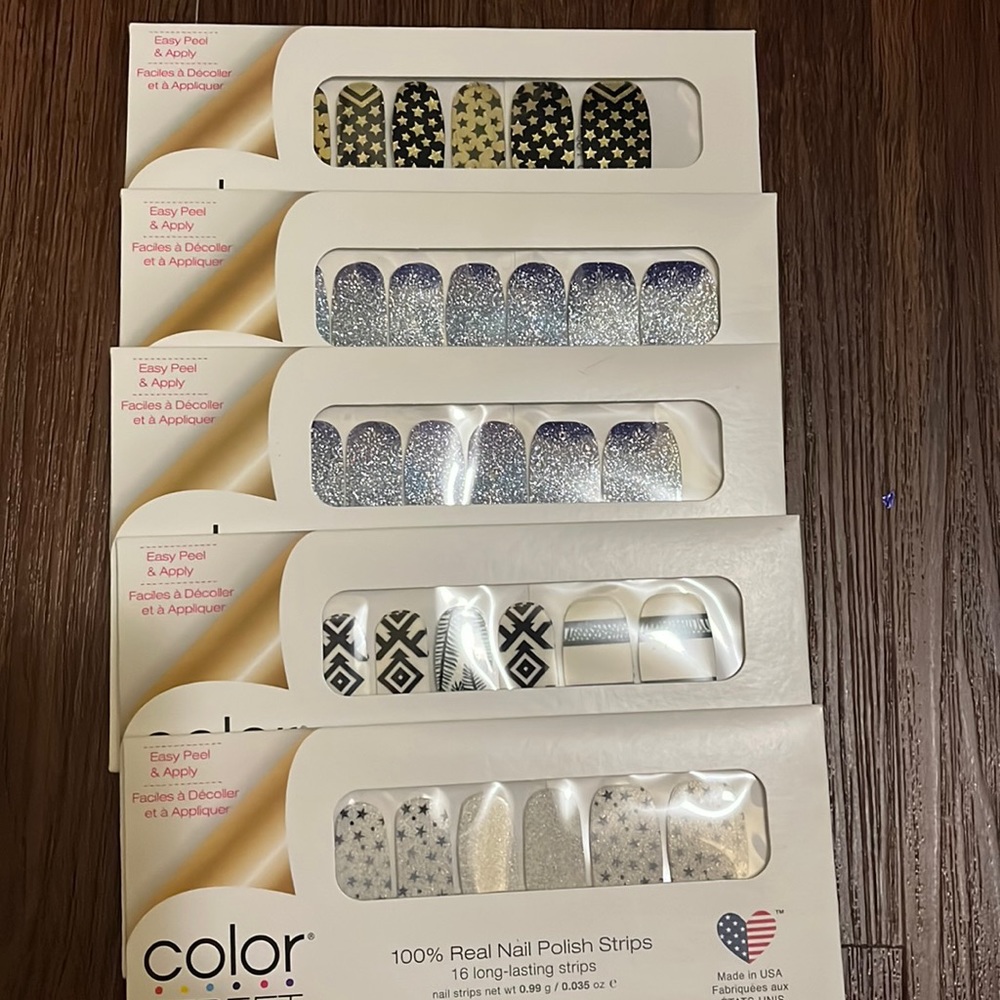 NWT Color Street (5) sets together